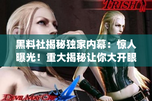 黑料社揭秘独家内幕：惊人曝光！重大揭秘让你大开眼界(1)
