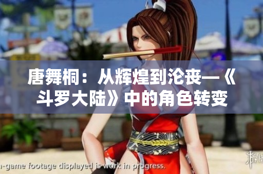 唐舞桐：从辉煌到沦丧—《斗罗大陆》中的角色转变