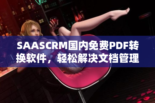 SAASCRM国内免费PDF转换软件，轻松解决文档管理需求