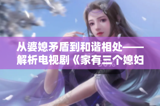 从婆媳矛盾到和谐相处——解析电视剧《家有三个媳妇》中的家庭关系