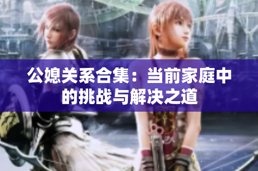 公媳关系合集:当前家庭中的挑战与解决之道 公媳关系合集:当前家庭中的挑战与解决之道
