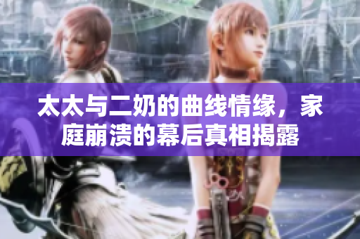 太太与二奶的曲线情缘，家庭崩溃的幕后真相揭露