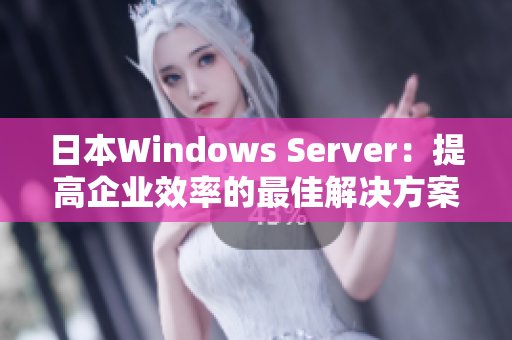 日本Windows Server：提高企业效率的最佳解决方案