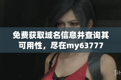 免费获取域名信息并查询其可用性，尽在my63777