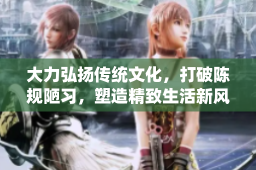 大力弘扬传统文化，打破陈规陋习，塑造精致生活新风貌
