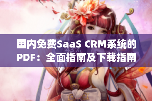 国内免费SaaS CRM系统的PDF：全面指南及下载指南(1)