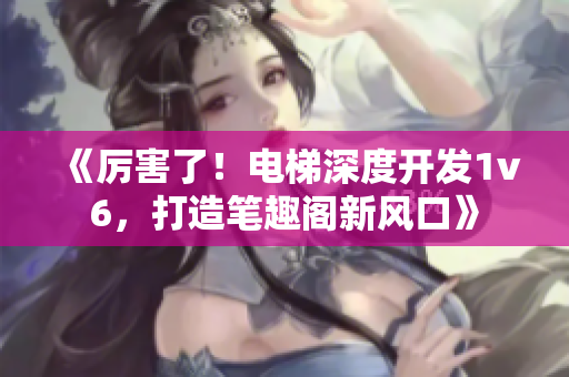《厉害了！电梯深度开发1v6，打造笔趣阁新风口》