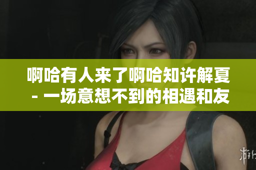 啊哈有人来了啊哈知许解夏 - 一场意想不到的相遇和友情故事
